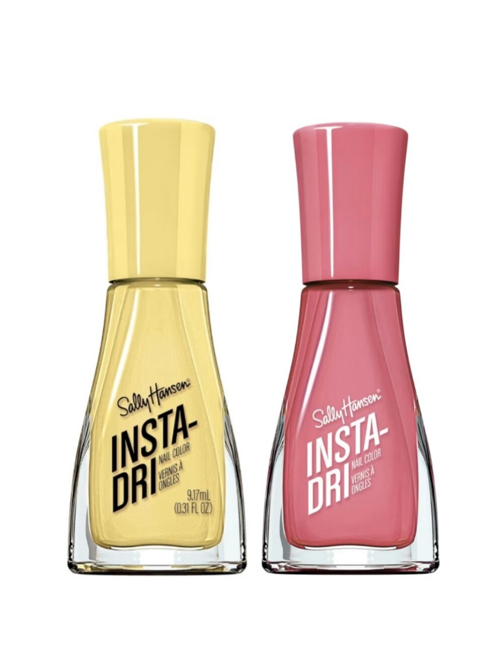 Sally Hansen Rapid Rosé & Does Not Comcute 9.17ml x 2 A1